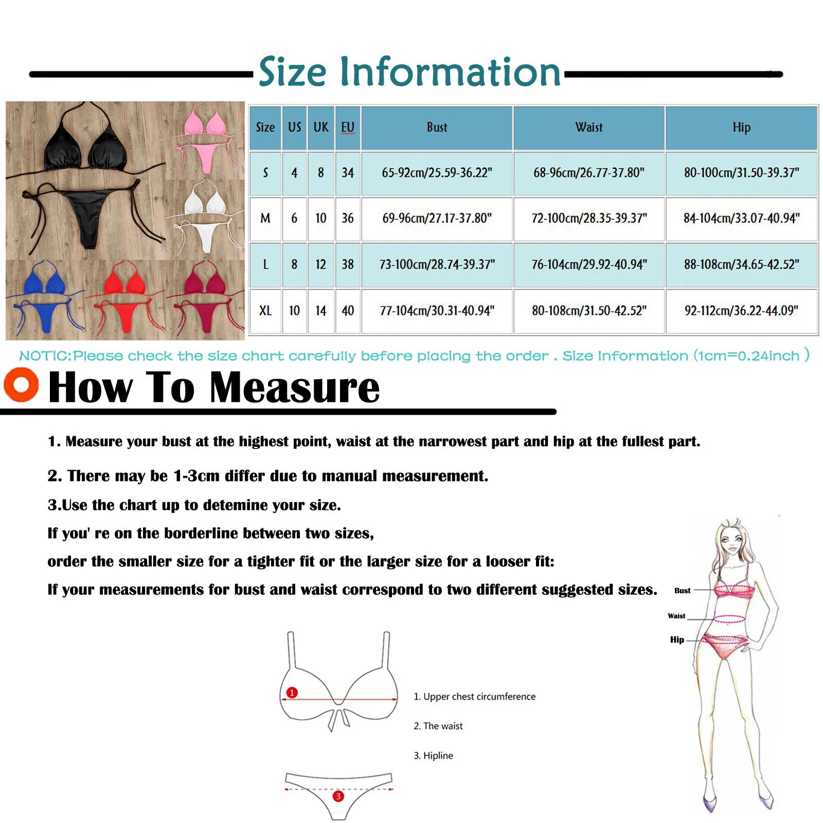 Women's Summer Swimsuit Sexy Bikini Set Push-up Padded Bra Thong Two Pieces Swimwear Beachwear Bathing Suit Female Sexy Swimsuit - Image 6