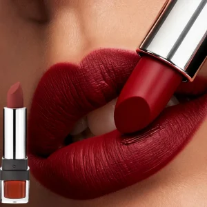 YOUNG VISION 12-Color Velvet Lipstick Long-Lasting Nude Waterproof Matte Non-Transfer Lipstick Women's Cosmetics Makeup