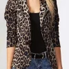 ZANZEA Oversized Button Up Outwears Women OL Blazer Fashion Ladies Office Suits 2025 Spring Summer Female Leopard Lapel Coats