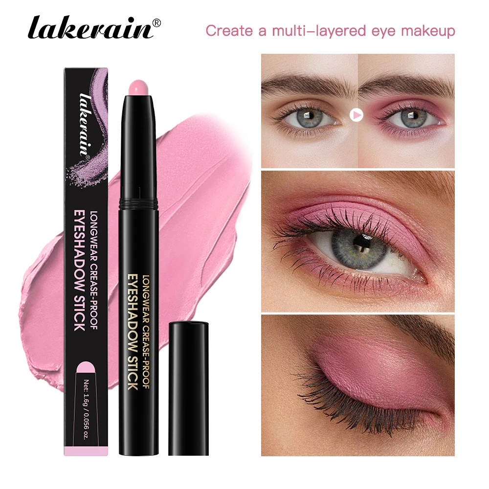 lakerain10 colors matte gradient cream eyeshadow stick long-lasting waterproof non-smudge a smudge lazy eyeshadow pencil - Image 3