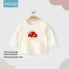 【Youqi】Chinese Baby Tops for 0-2 Year Olds, Spring, Autumn, and Winter, Unisex Baby A-Class Pure Cotton Long-Sleeve T-Shirts, Sweatshirts, Small Infants' Autumn Clothes, Base Layer Shirts
