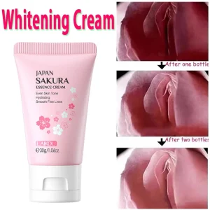  Sakura Whitening Cream Private Parts Underarm Bleaching Serum Whiten Butt Knee Brighten Inner Thigh Intimate Parts Dark Remove
