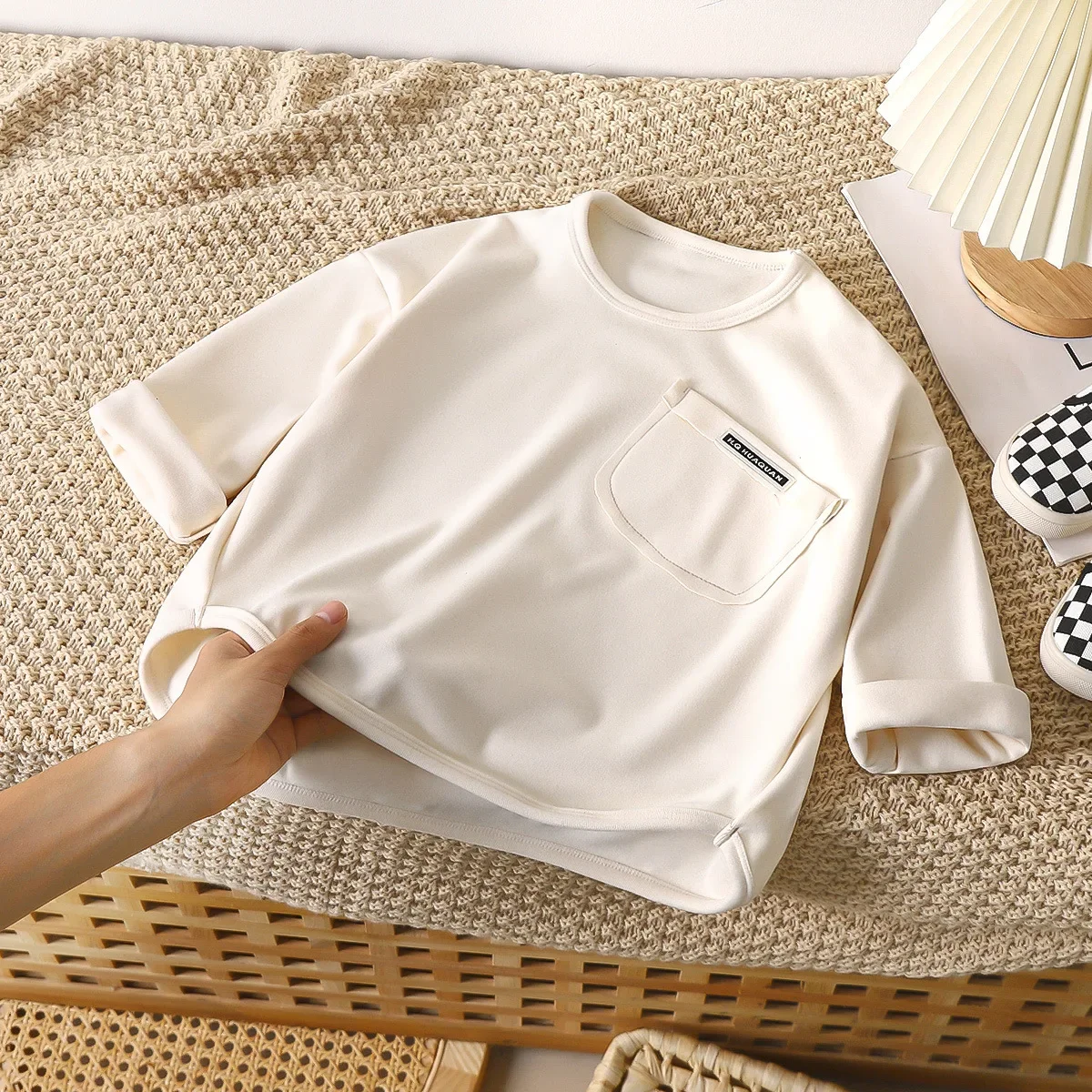 1-10Y Children's T-shirt Korean Kids Simple Long Sleeved Base Shirt Baby Boys and Girls 2025 Autumn Winter New Baby Loose Tops - Image 2