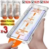 1-3PCS Easy Install Screen Protectors For Samsung S25 Ultra S26 Edge S24 Ultra S23 S22 S21 Plus S20 FE Fingerprint Unlock Glass