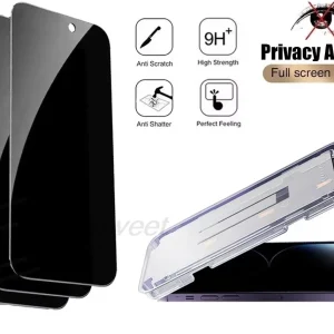 1-4PCS Dust Free Anti-Spy Installation Screen Protector For Xiaomi 15T Pro 15T 14T 11T Pro 10T Lite 13T 12T 10i Tempered Glass