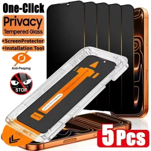 1-5PCS Dust-Free Privacy Anti-Spy Glass Screen Protectors For iPhone 17 Pro Max 17 Air 16Plus 15Pro 14 13 12 11 Mini XS XR 16e