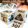 1 Roll New Party Decoration Birthday Gifts Roll Printed Funny Birthday Rolls Toilet Paper Funny Paper Towel
