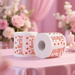 1 Roll Room Supplies Decor Tissue Wedding Birthday Gifts Toilet Paper Funny Birthday Rolls Roll Printed Funny Paper Towel