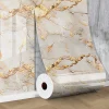 1 roll of self-adhesive imitation ceramic tile waterproof PVC wall sticker for bedroom and living room decoration wallpaper