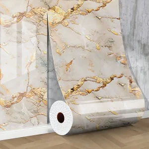 1 roll of self-adhesive imitation ceramic tile waterproof PVC wall sticker for bedroom and living room decoration wallpaper