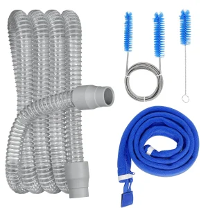 1.8m Tube for Sleep Apnea Snoring Shrink Tubing Flexible Hose Pipe Connect CPAP Tube and Breathing CPAP Apparatus Accessories