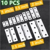 10 Pcs 1/1.5/2/2.5/3 Inch Door Connector Accessories Durable Furniture Home Stainless Steel Hinge Window Cabinet Jewelry Box