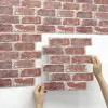 10 Pcs 3D Wall Panels Peel and Stick, 3D Brick Wall Stickers, Adhesive Tile Backsplash Kitchen, Bathroom Decoration