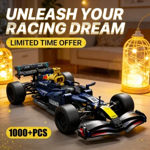1000+PCS Technical Racing Car Building Blocks Set 1:10 DIY Model Kit Kid Adults Christmas Gift Creative Collectible Toys for Boy