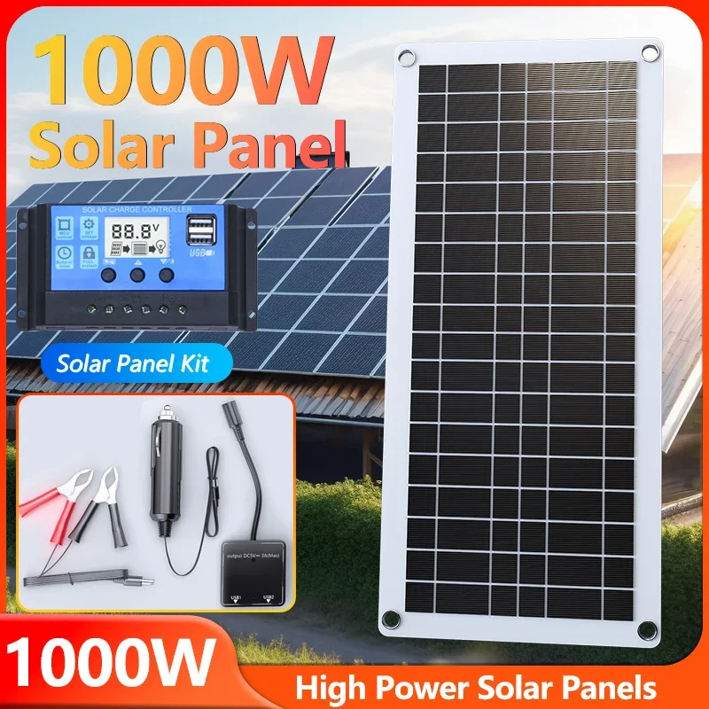 1000W High Power Solar Panel Kit with 100A MPPT Controller - Complete 12V System for RV Camping & Outdoor Energy Needs - Image 5