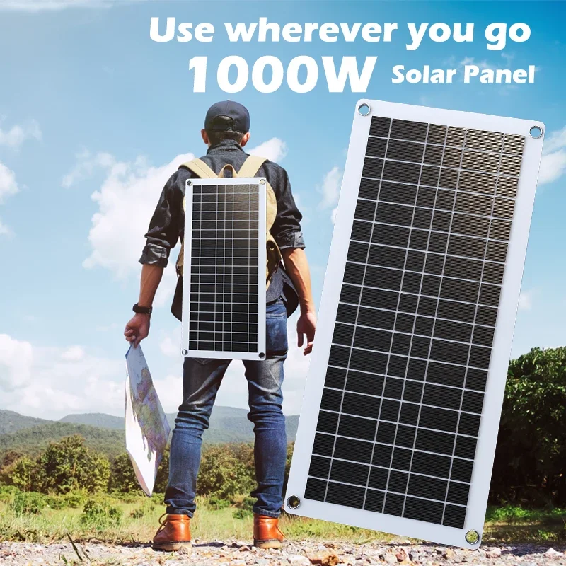 1000W High Power Solar Panel Kit with 100A MPPT Controller - Complete 12V System for RV Camping & Outdoor Energy Needs