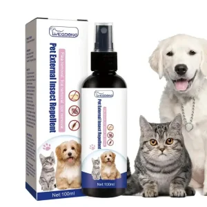 100ml Pet Dog Cat Anti Flea Drops Insectcide Flea Lice Insect Safe for Home and Cats Dogs Prevent Ticks