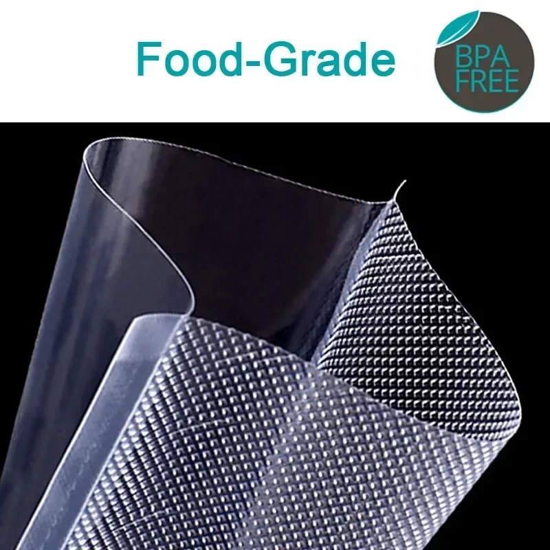 100pcs Food Vacuum Sealer Bags for Sous Vide Food Saver Kitchen Storage Bag BPA-Free Vacuum Packaging Bags Kitchen Tool - Image 2