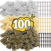 10/100sets Mini Hinges with Screws Wooden Box Butt Metal Hinges Home 180 Degree Furniture Cabinets Drawer DIY Decoration Hinge