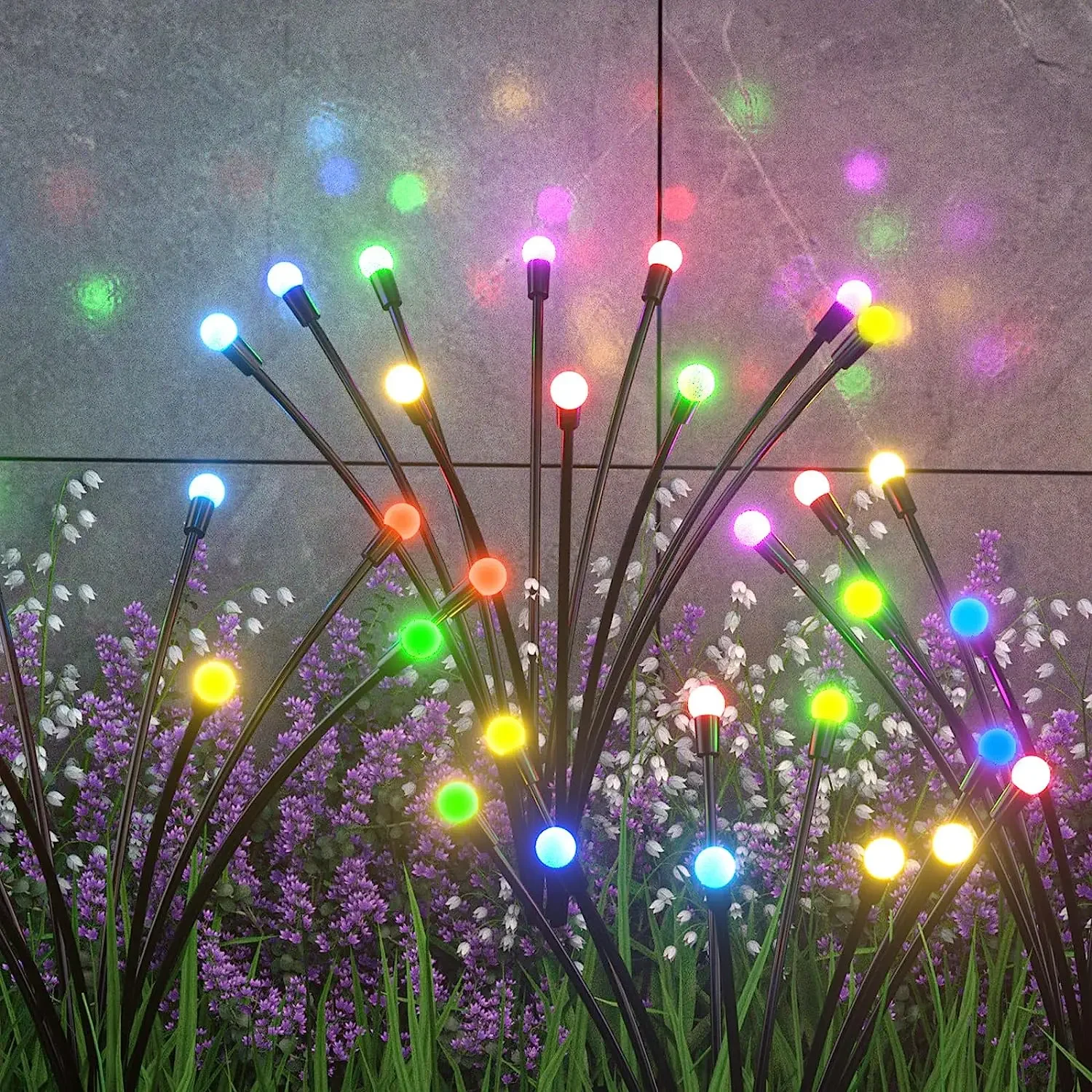 10/8/6 LED Solar Firefly Light Outdoor Waterproof Wedding Party Ornament Garden Lawn Paths Decoration Solar Garland Lights - Image 2