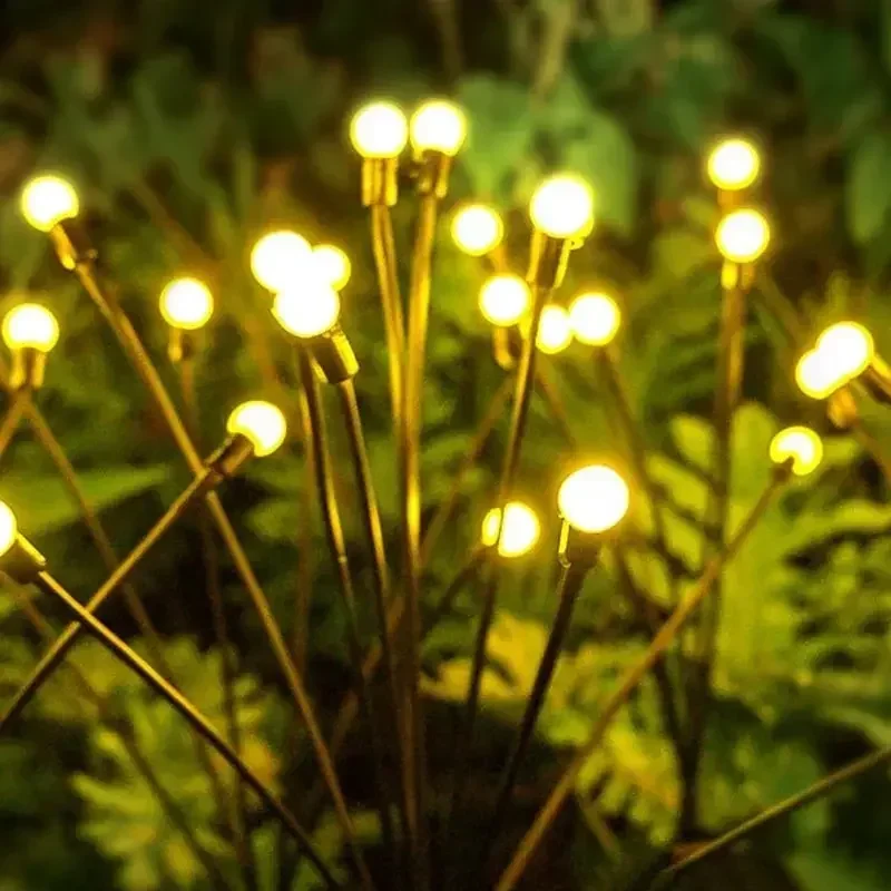 10/8/6 LED Solar Firefly Light Outdoor Waterproof Wedding Party Ornament Garden Lawn Paths Decoration Solar Garland Lights - Image 4
