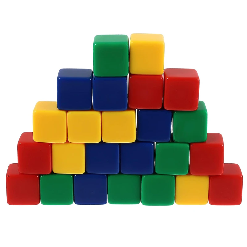 10PCS Blank Dice 16MM Acrylic Cubes Board Games For Kids Classroom Supplies Juegos De Mesa Familiares Divertidos Kinder Spiele - Image 2