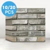 10Pcs/20Pcs 3D Faux Brick Peel and Stick Wall Panels, Waterproof PVC Wall Panels, for Kitchen, Living Room, Wall Decoration
