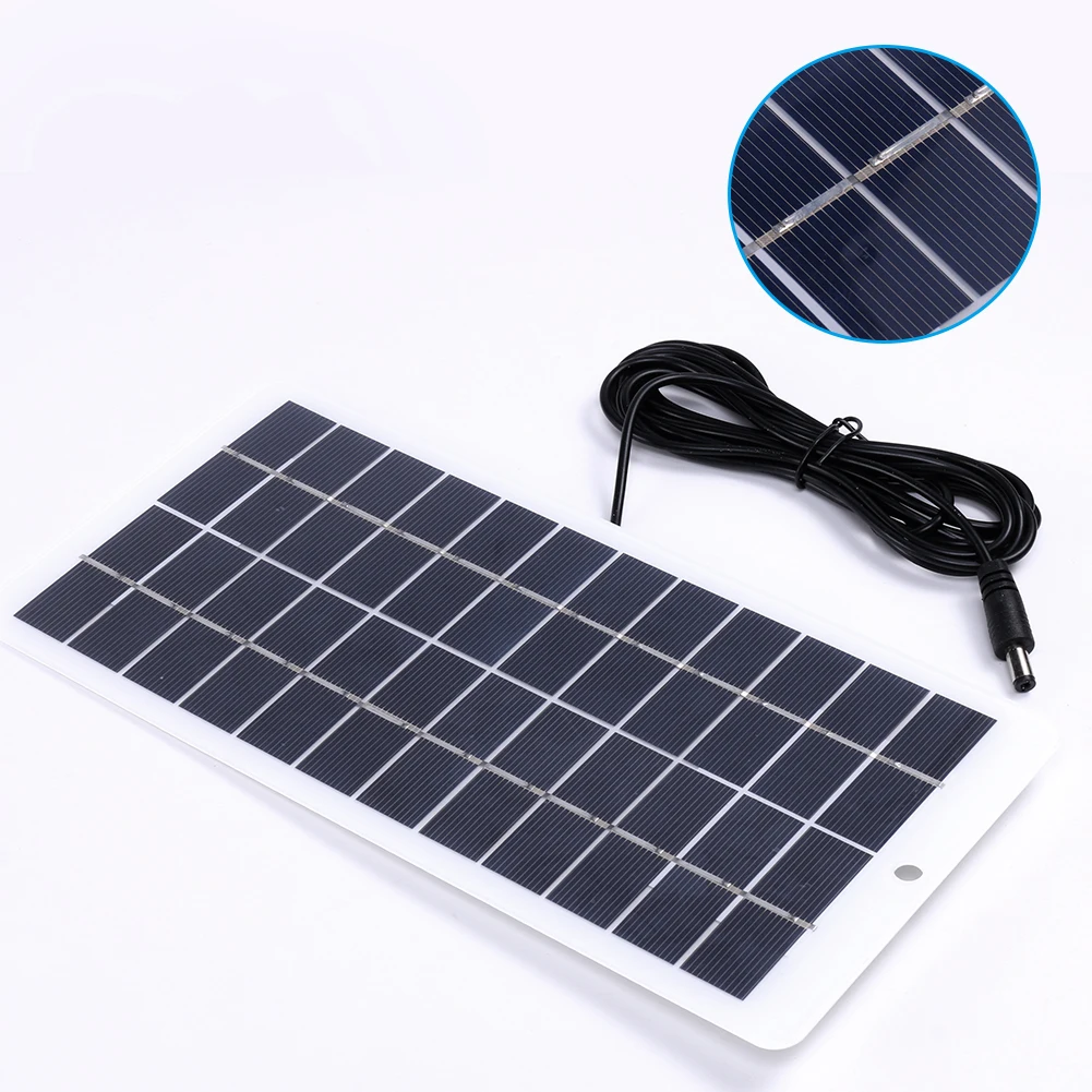 10W Portable Solar Panel 12V Battery Charger Voltage Regulator Power Bank Outdoor Solar Cell for Car Yacht RV Boat Moblie Batter - Image 2