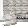 10pcs 3D Faux Brick Peel and Stick Backsplash, Wall Stickers For Living Room, Brick Textured Wall Panels, Home Decor
