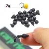 10pcs Carp Fishing Accessories Tungsten Beads Hair Chod Rig Fishing Swivel Connector Fluorocarbon Line Knotting Fishing Tackle
