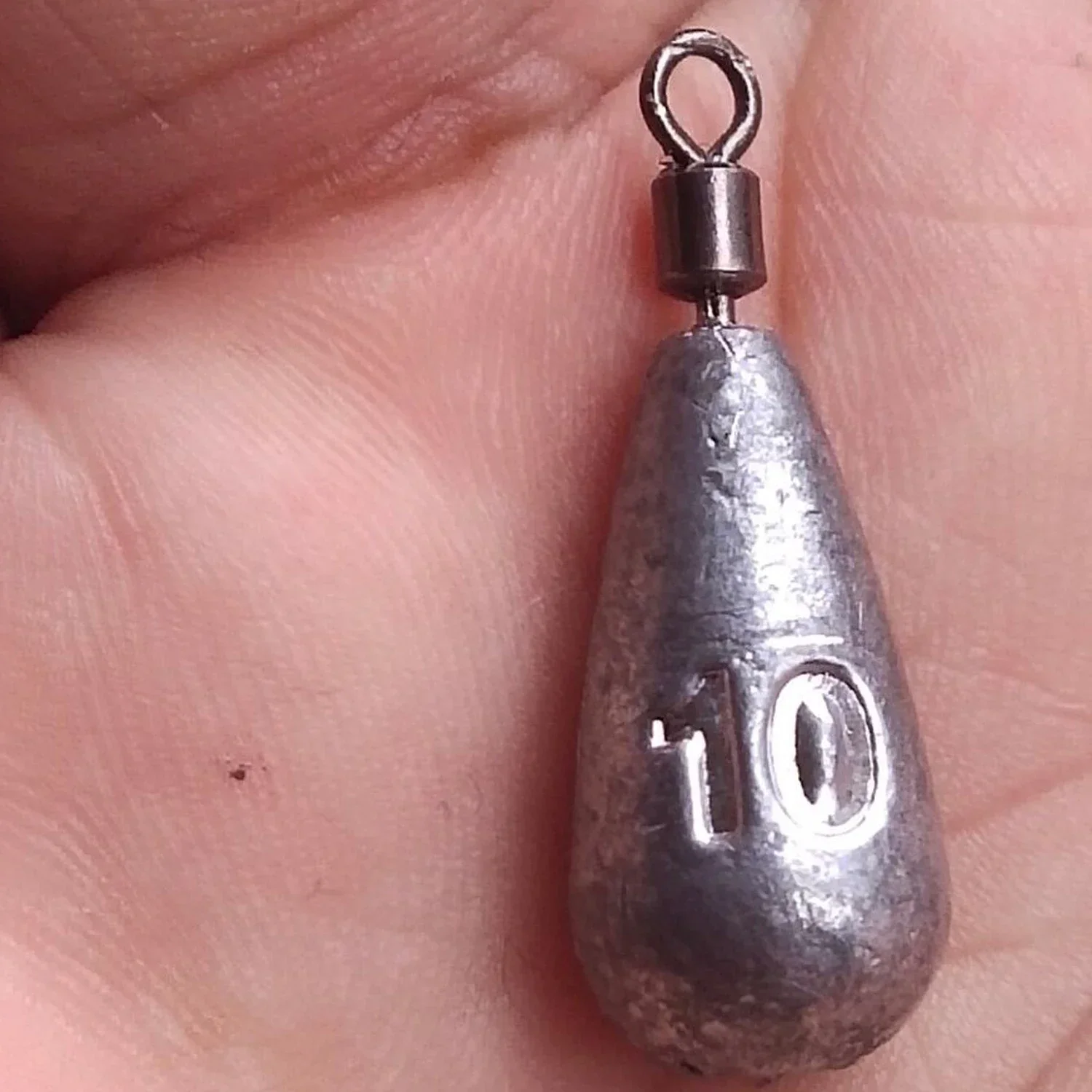 10pcs/lot Fishing Weight Sinker 3.5g 5g 7g 10g 14g 20g Water Drop Weights Fishing Tackle Accessories - Image 2