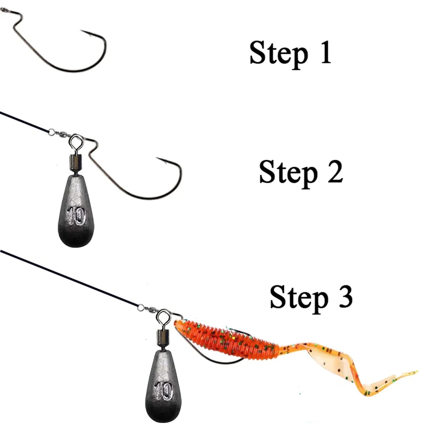 10pcs/lot Fishing Weight Sinker 3.5g 5g 7g 10g 14g 20g Water Drop Weights Fishing Tackle Accessories - Image 4