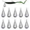 10pcs/lot Fishing Weight Sinkers 3.5g 5g 7g 10g 14g 20g Soft Bait Sinker Bass Fishing Tackle Accessories