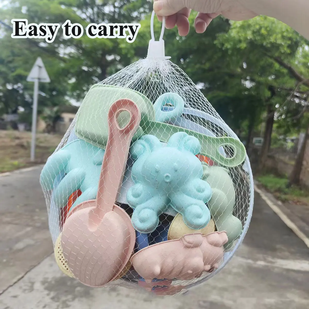11/5/1 PCS Beach Sand Play Water Set Folding Bucket Summer Toys for Children Kids Outdoor Game Sandbox Accessories Color Random - Image 3
