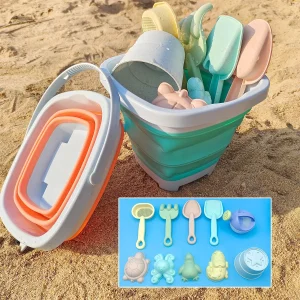 11/5/1 PCS Beach Sand Play Water Set Folding Bucket Summer Toys for Children Kids Outdoor Game Sandbox Accessories Color Random