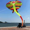 12.5M 3D 2-color Ray Soft Kite Outdoor Beach Professional Kites Umbrella Cloth Waterproof and Tear Resistant Inflatable Kite
