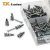 120Pcs Zinc Alloy Plasterboard Drywall Anchor Hollow Wall Self-drilling Wall Plug with Tapping Screw Drywall Bolt