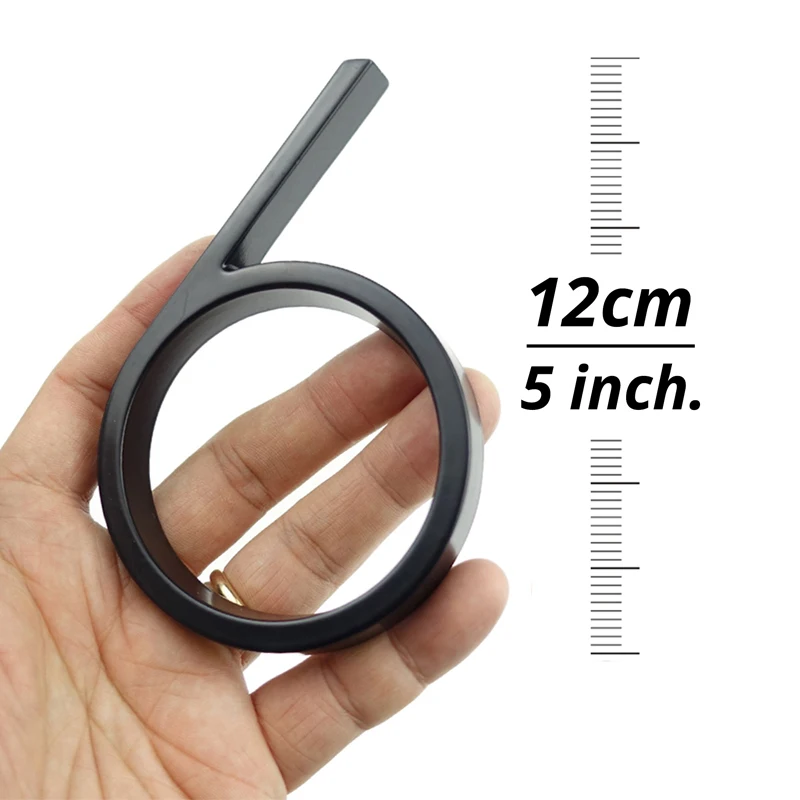 125mm Floating House Number Outdoor 5 inch Black Zinc Alloy Letter Apartment Door Numbers Mailbox Address Sign #0-9 Dash Slash - Image 6