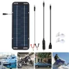 12V Portable Solar Powered Charger Kit Solar Panel Battery Charger Polycrystalline Solar Panel Charger for RVs Vans Boats