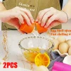 1/2pcs Multifunctional Egg Shell Opener Handheld Egg Cracker Separator Tool Eggshell Cutter Easy Open Kitchen Gadget for Raw Egg