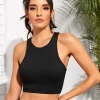 14 Colors Crop Top Women Solid Basic Versatile Vest Seamless Summer Elastic Rib-Knit Sleeveless Casual Corset Indoor Tank Tops