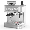 15 Bar Coffee Coffee Machine with Integrated Grinder/Milk Frother/2.5L Water Tank, Stainless Steel Barista Maker for Home Office