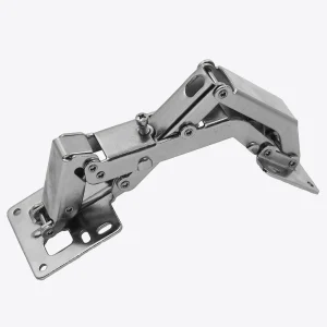 170 Degree Cupboard Door Buffer Hinges Cold-rolled Steel Plate Thick Door Cushion Hinges No-Drilling for Kitchen Bathroom