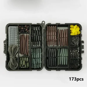 173PCS Fishing Tackle Fishing Accessories Carp Fishing Rigs Swivel Snap Double-Sided Style Carp Fishing Rigs Carp
