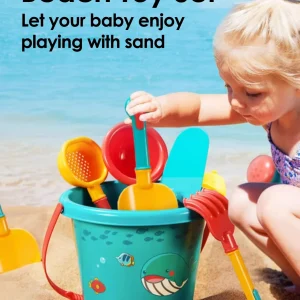 18PCS Summer Beach Set Toys For Kids Digging Sand Plastic Bucket Watering Bottle Shovels Children Beach Water Game Toys Tools