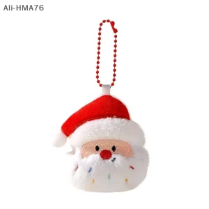 1Pc 2026 New Year Christmas Soft Stuffed Plush Keychain Pendant Doll Toy for Children Christmas Gifts 7.5*7.3cm