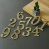 1Pcs 3Inch Metal House Numbers with M2 Screws Solid Zinc Alloy Mailbox Numbers 3D Address Numbers for Outside House Apartment