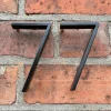 1pc 125mm Floating House Number Outdoor 5 inch Black Zinc Alloy Letter Apartment Door Numbers Mailbox Address Sign #0-9