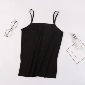 1pc Summer Sexy Camisoles Women Crop Top Sleeveless Shirt Bralette Tops Strap Skinny Camisole Base Vest Tops for Female