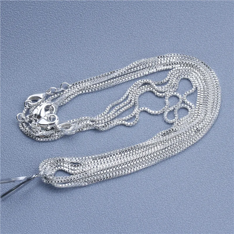 1pcs 925 Sterling Silver 16-30 Inches Rolo Bead Figaro Chain Necklace for Men Women 9 Designs Fashion Jewelry - Image 6